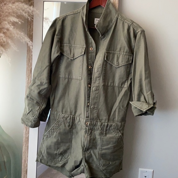 Frame denim military romper - Picture 3 of 5